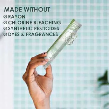 L. Cotton Tampons Regular Absorbency, Free from Chlorine Bleaching, Pesticides, Fragrances, or Dyes, 42 Count x 2 Pack (84 Count Total)