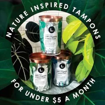 L. Cotton Tampons Regular Absorbency, Free from Chlorine Bleaching, Pesticides, Fragrances, or Dyes, 42 Count x 2 Pack (84 Count Total)