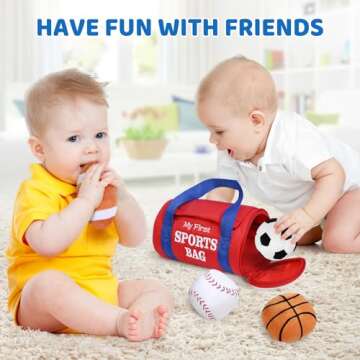 KMUYSL Baby Toys - My First Sports Bag Plush Fun