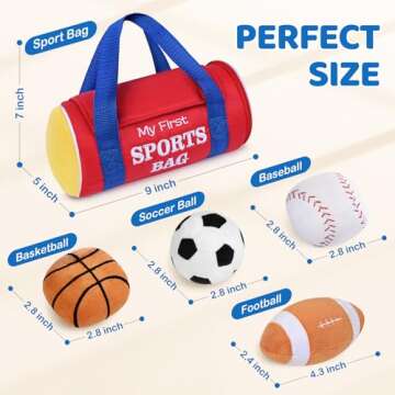 KMUYSL Baby Toys - My First Sports Bag Plush Fun