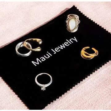 Maui Liquid Jewelry Cleaner Solution Complete kit with Cloth .. NOT Guaranteed to Work on All Jewelry. Only Works on 95% of specified Jewelry Below. Must Read Description