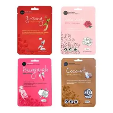 Celavi Essence Facial Sheet Masks 17-Pack Variety Set