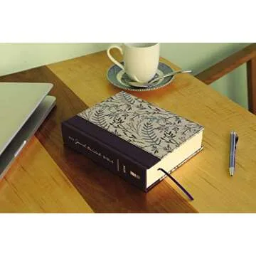 NIV, Journal the Word Bible, Cloth over Board, Pink Floral, Red Letter, Comfort Print: Reflect, Take Notes, or Create Art Next to Your Favorite Verses