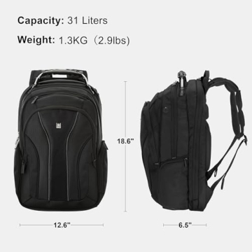 LEVEL8 Stylish Laptop Backpack for Professionals and Travelers