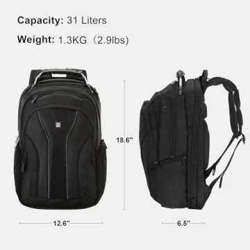 LEVEL8 Stylish Laptop Backpack for Professionals and Travelers