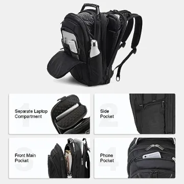 LEVEL8 Stylish Laptop Backpack for Professionals and Travelers