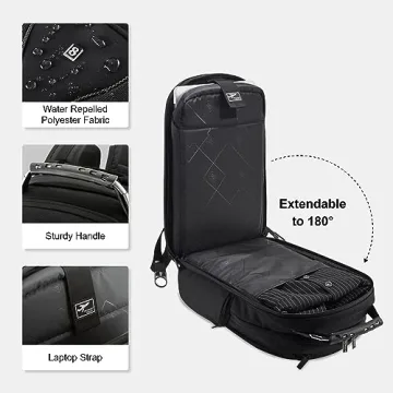 LEVEL8 Stylish Laptop Backpack for Professionals and Travelers