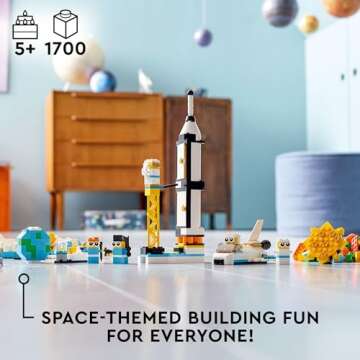 LEGO Classic Space Mission 11022 Building Set; Includes 10 Space Toy Mini Builds in 1 Playset for Ag...