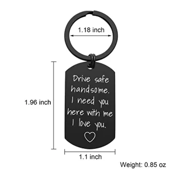 Drive Safe Keychain for Boyfriend - iWenSheng
