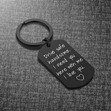 Drive Safe Keychain for Boyfriend - iWenSheng