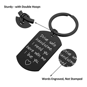 Drive Safe Keychain for Boyfriend - iWenSheng