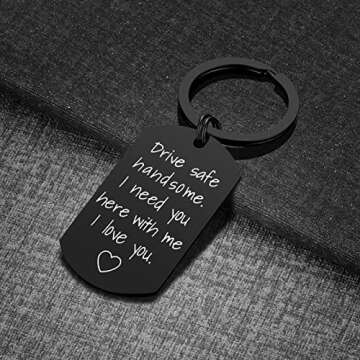 Drive Safe Keychain for Boyfriend - iWenSheng
