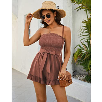 Zexxxy Summer Strapless Romper for Women Fashion
