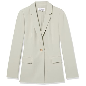 The Drop Blake Long Blazer in Desert Sage: Chic & Versatile