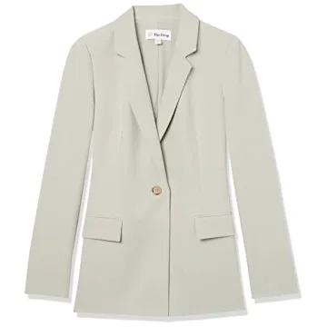 The Drop Blake Long Blazer in Desert Sage: Chic & Versatile