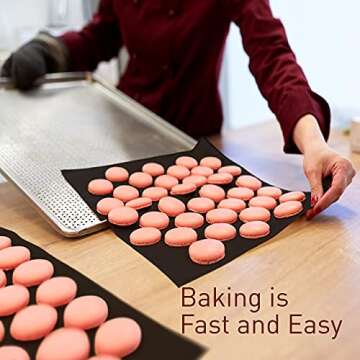 Healthy Chef Tools Non-Stick Baking Mats – Set of 4