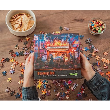 Broadway's Best 1000-Piece Jigsaw Puzzle by Rachid Lotf | Fun Brain Teaser, Toys & Games for Kids and Adults | 28 x 20 Inches