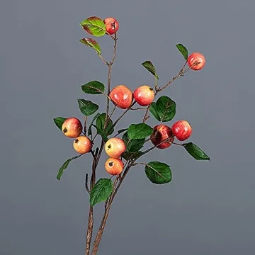 HUIKJI Artificial Apple Branches for Home Decor