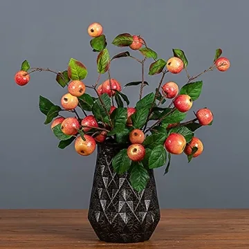 HUIKJI Artificial Apple Branches for Home Decor