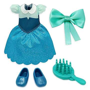 Disney Store Official Ariel Animators' Collection Mini Doll Play Set - The Little Mermaid - 5 Inches | Authentic Store Toy Figure | Includes Undersea Accessories | Suitable for Ages 3 and Up