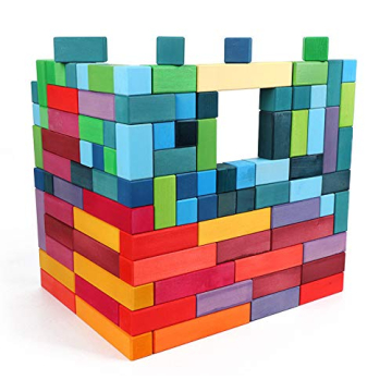 moderngenic Rainbow X-Large 100 Piece Building Blocks
