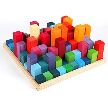 moderngenic Rainbow X-Large 100 Piece Building Blocks