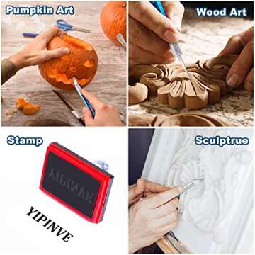 Yipinve Craft Knife Set 62PCS Precision Hobby Knife Kit