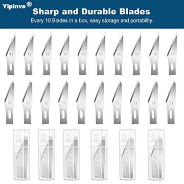Yipinve Craft Knife Set 62PCS Precision Hobby Knife Kit
