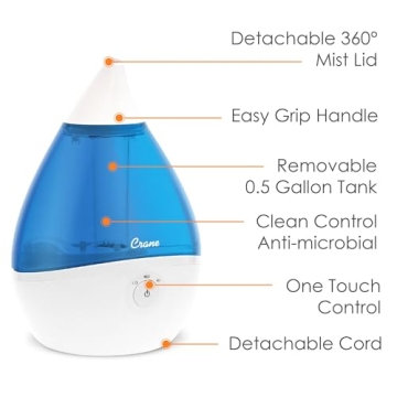 Crane Droplet Ultrasonic Humidifier for Home