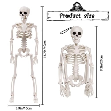 5pcs Halloween Skeletons - Posable Decoration Set