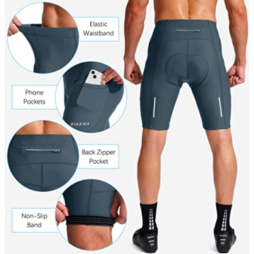 Men's 3D Padded Cycling Shorts Quick Dry UPF 50+