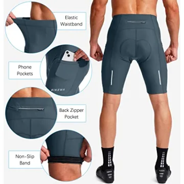 Men's 3D Padded Cycling Shorts Quick Dry UPF 50+