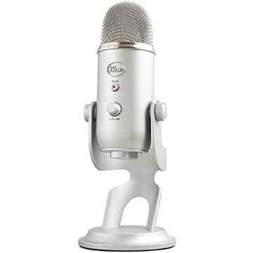 Renewed Blue Yeti USB Mic - 4 Pickup Patterns, Silver, PC & Mac