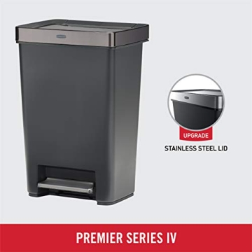 Rubbermaid Premier Series IV Step-On Trash Can 13 Gallon