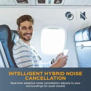 TREBLAB X9-Pro High-End True Wireless Earbuds - Hybrid Active Noise Cancelling, Bluetooth 5.3, IPX6 Waterproof, 50H Playtime, 6 AI Mics, High-Precision Sound - Sports, Gym, Work, Travel Earphones