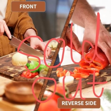 ORIDOM Premium Acacia Cutting Board for Kitchen Serving