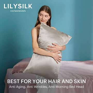 Lilysilk 100% Mulberry Silk Pillowcase for Skin