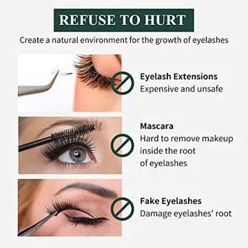 Eyelash Growth Serum, BREYLEE Lash Boost Serum, Eyelash Conditioner for Longer, Fuller, & Thicker Lashes, Gold (3ML/ 0.1 Fl. Oz),Fast Results in 30 days