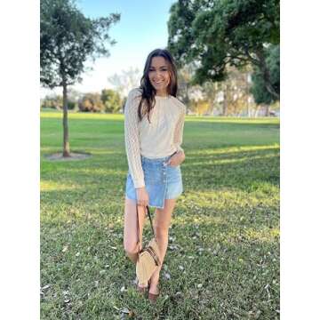 Elegant HOTOUCH Long Sleeve Lace Top for Stylish Women