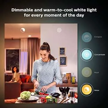 PHILIPS Hue A19 LED Smart Bulb Starter Kit, 4 A19 Bulbs, 1 Hue Hub