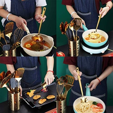 Berglander 13 Piece Gold Stainless Steel Utensils Set