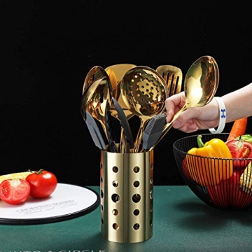 Berglander 13 Piece Gold Stainless Steel Utensils Set