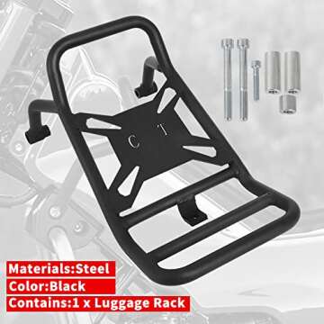 Motoparty Center Rack Carrier Luggage for 2020-2022 Honda CT125 Trail 125 Hunter Cub