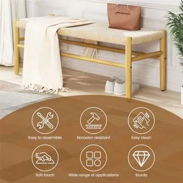Stylish Recaceik Indoor Entryway Bench for Any Room