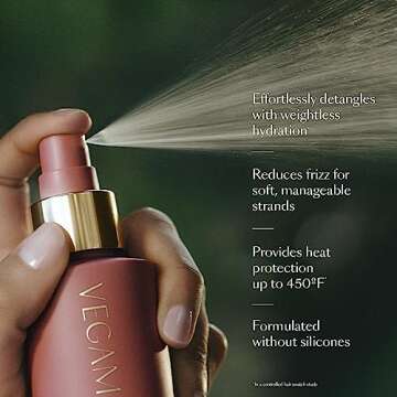 HYDR-8 Leave-In Conditioner, for Deep Hydration & Heat Protection, with Vegan Keratin, for Soft, Silky, Frizz Free Hair, 5 fl oz