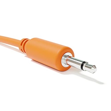 ExcelValley Orange Patch Cables 5-Pack for Modular Synthesizers