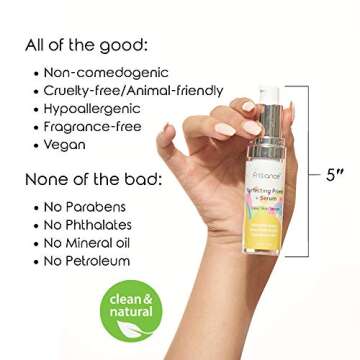 Frilliance 2 in 1 Clear Skin Perfecting Primer & Serum for Acne, Vegan Cruelty Free for Teens of All...