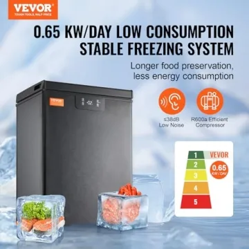Compact 3.5 Cu.ft VEVOR Chest Freezer for Any Space