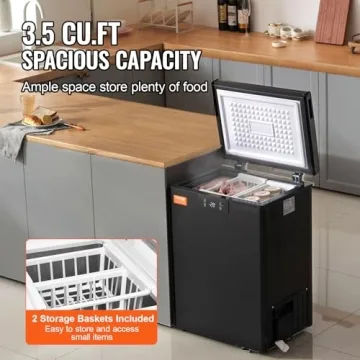 Compact 3.5 Cu.ft VEVOR Chest Freezer for Any Space