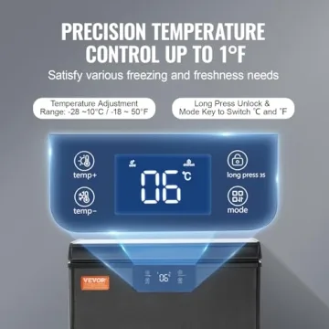 Compact 3.5 Cu.ft VEVOR Chest Freezer for Any Space
